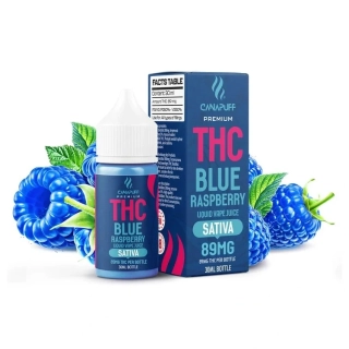 CanaPuff Blue Raspberry 89mg THC - Liquid, 30 ml