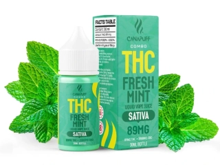 CanaPuff THC/2000mg CBD - Fresh Mint 89mg THC - Liquid, 30 ml