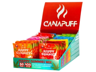 Canapuff 150mg CBD Gummies Box 30 sáčků 3 ks