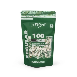 PURIZE® Regular – uhlíkové filtry, sáček 100 ks, bílé