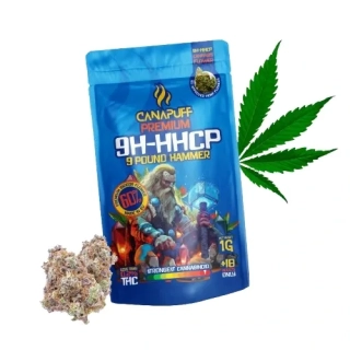Canapuff 9H-HHCP Květy 9 Pound Hammer 60 %