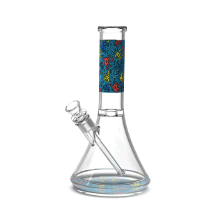 Skleněný bong Keith Haring Water Pipe, s perkolátorem