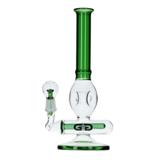 Skleněný bong Grace Glass Green Donut, 32cm