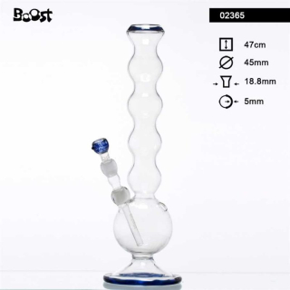Skleněný bong Boost Bubble průhledný, 47cm