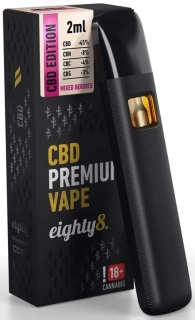 Eighty8 CBD Vape Pen Premium Mixed Berries, 45 % CBD, 2 ml