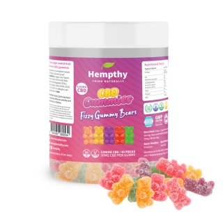 Hempthy Fizzy Gummy Bears 1200 mg CBD