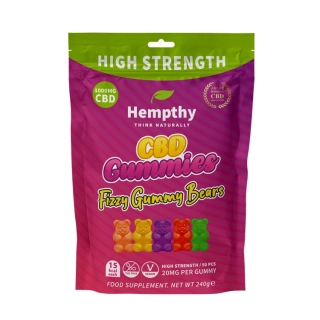 Hempthy CBD Fizzy Gummy Bears 1000 mg 