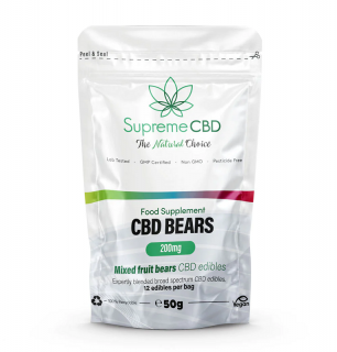 SupremeCBD bonbóny Medvídci 200 mg 