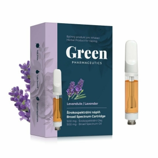 Green Pharmaceutics cartridge Levandule 500 mg CBD